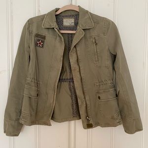Army Green Zara Utility Jacket